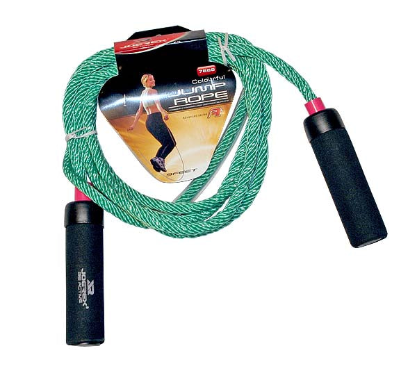 Joerex Accessories  7865 9 Feet Jump Rope Foam Handle/Nylon colorful