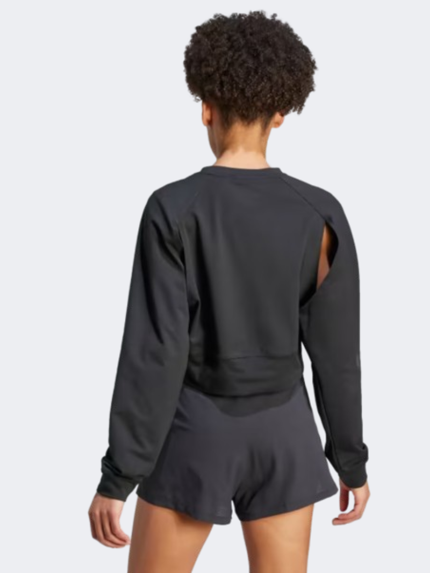 Adidas Power Cover Up Women Training Sweatshirt Black/White