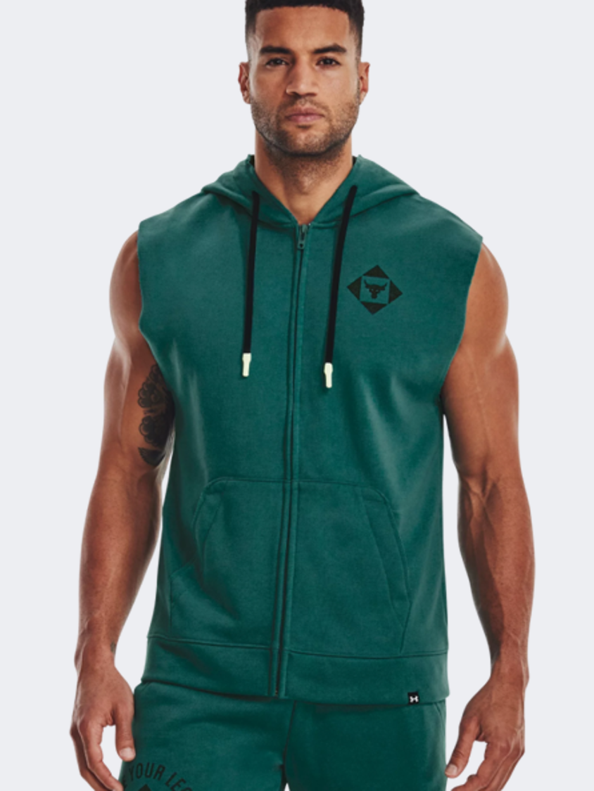 Under Armour Project Rock Heavyweight Men Training Hoody Teal
