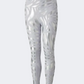 Puma  Nova Shine Printed Girls Lifestyle Tight Silver Grey