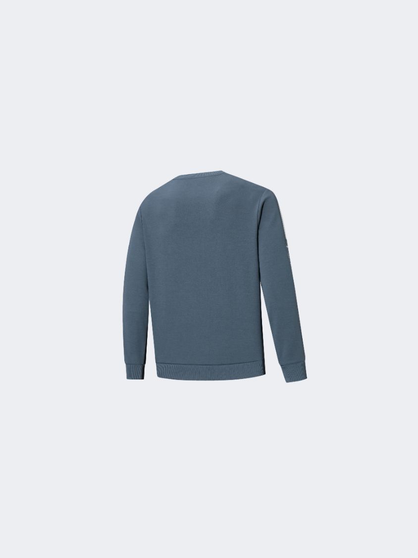 Erke Pullover Men Training Sweatshirt Blue