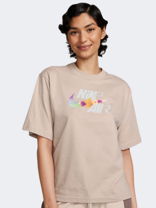 Fb8191-272 W Nsw Tee Oc 3 Boxy SU23 Diffused Taupe