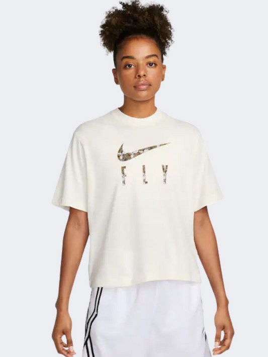 Nike Swoosh Fly Women Training T-Shirt Beige