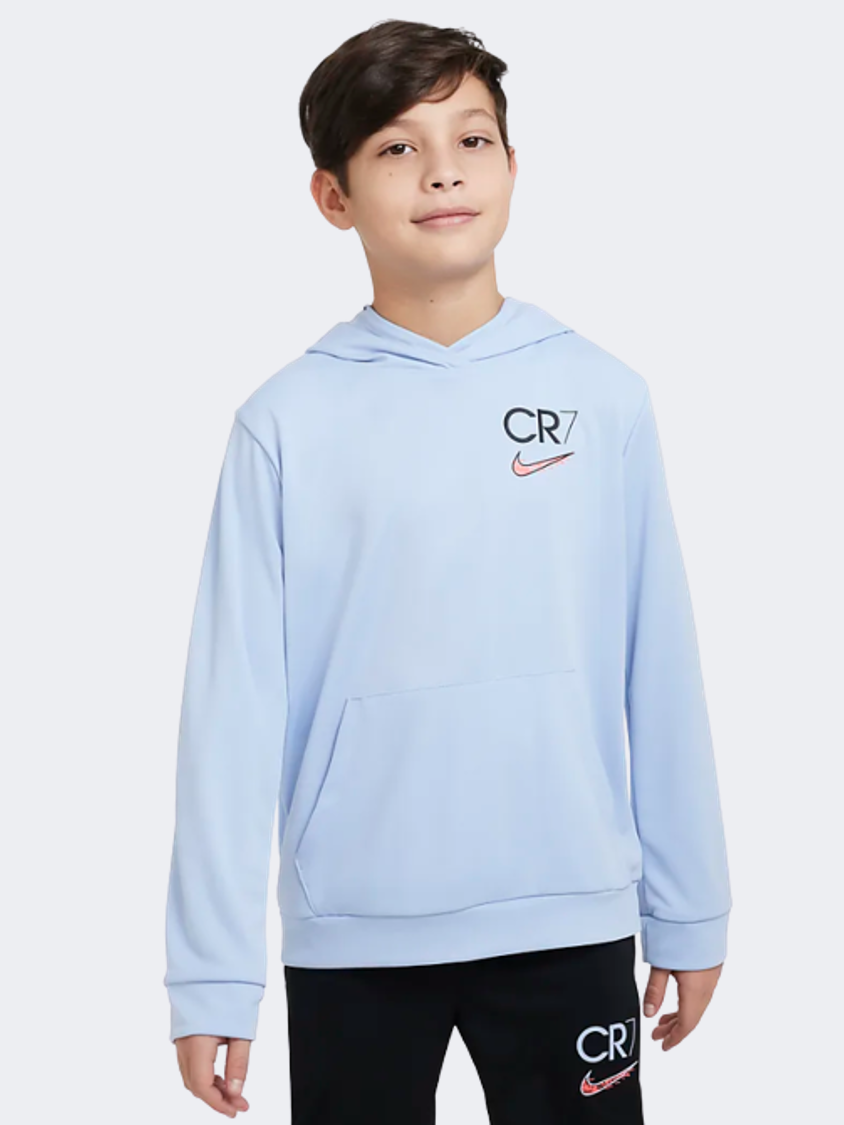 Nike Cr7 Boys Football Hoody Cobalt