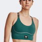 Under Armour Project Rock Infinity Mid Women Training Bra Teal/Black