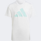 Adidas Essentials Aeroready Kids-Boys Sportswear T-Shirt White / Semi Aqua