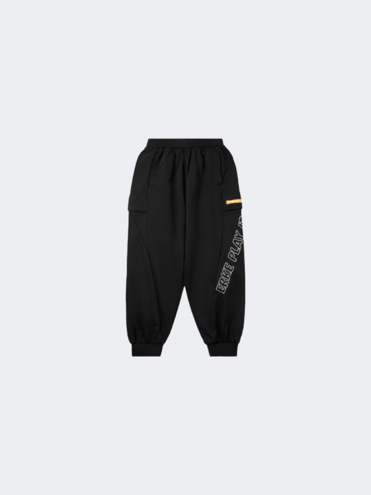 Erke Knitted Kids-Girls Lifestyle Pant Black