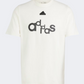 Adidas Graphic Print Men Sportswear T-Shirt Off White/Black
