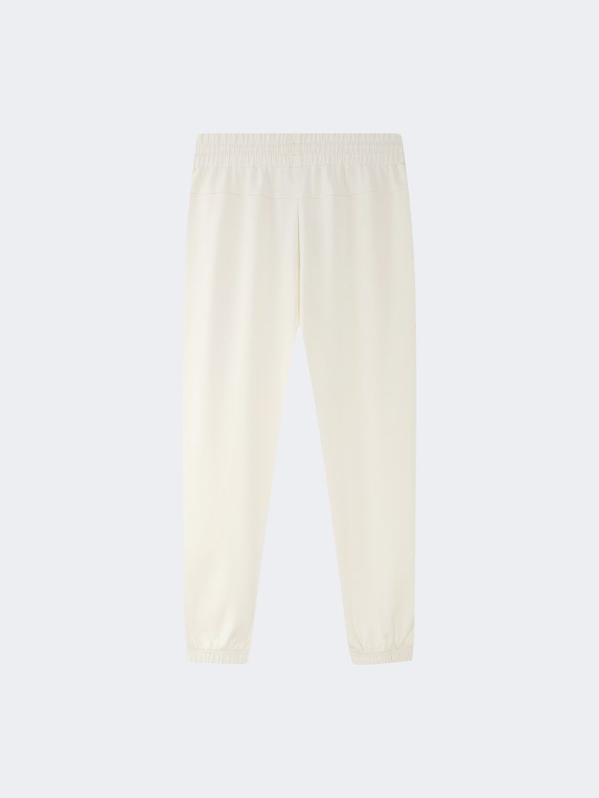 Erke Knitted Cropped Women Lifestyle Pant White