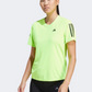 Adidas Own The Run Women Running T-Shirt Lucid Lemon/Black