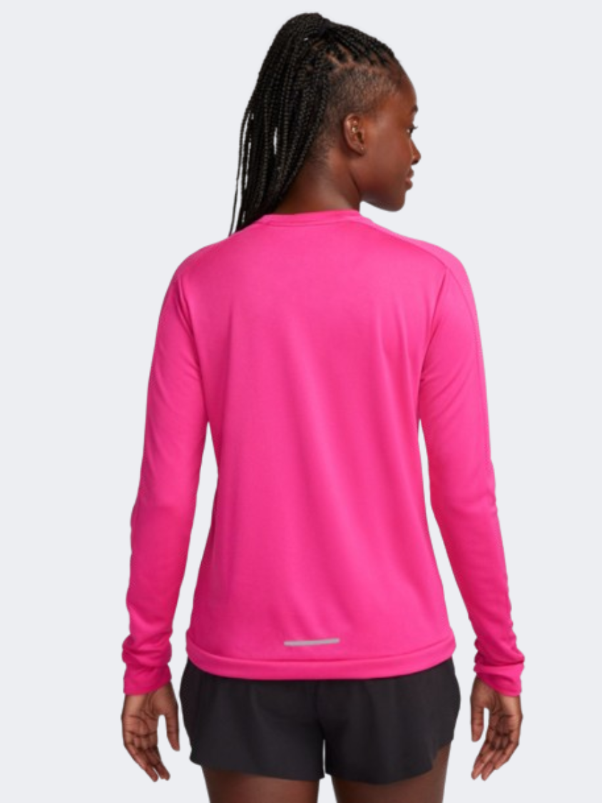 Nike Pacer Crew Women Running Long Sleeve Pink/ Silver