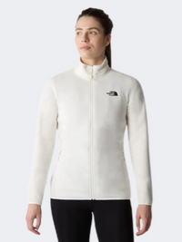 The North Face 100 غلاسيير نسائي فليس تزلج أبيض غاردينيا