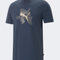 Puma Graphics Reflective Men Lifestyle T-Shirt Navy