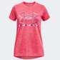 Under Armour Tech™ Big Logo Twist Girls Training T-Shirt Pink