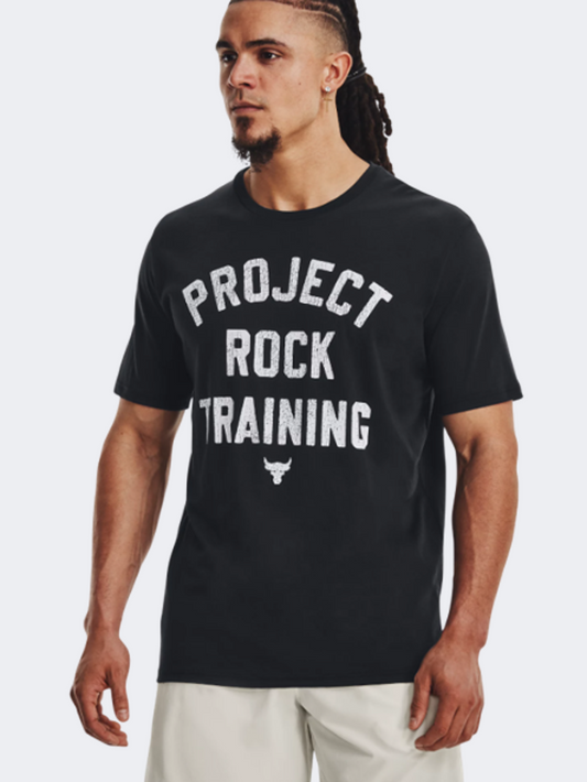 Under Armour Project Rock Men Training T-Shirt Black/White