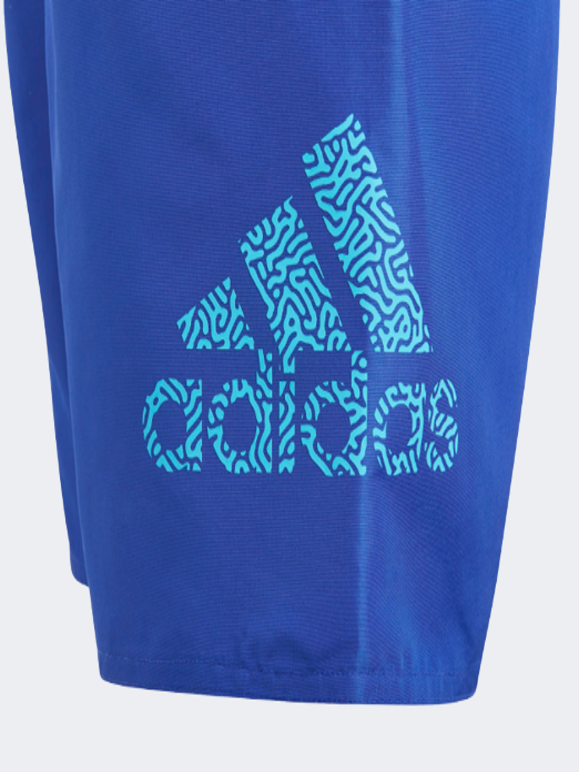 Adidas Logo Clx Swim Boys Swim Swim Short Signal Cyan