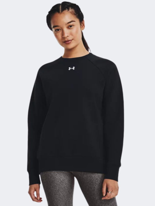 1379508-001 Ua Rival Fleece Crew Black White