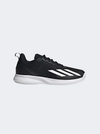 Adidas كورت فلاش سبيد رجالي أحذية تنس أسود/أبيض/فضي