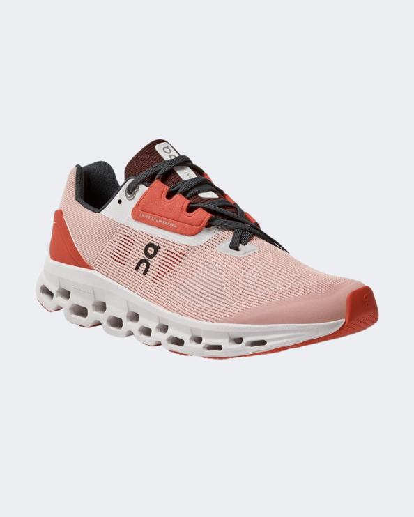 On Cloudstratus 2 Women Running Shoes Rose/Red