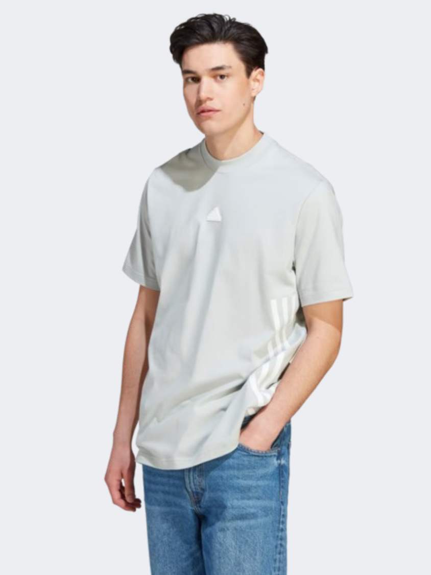 Adidas Future Icons 3S Men Sportswear T-Shirt Wonder Silver/White