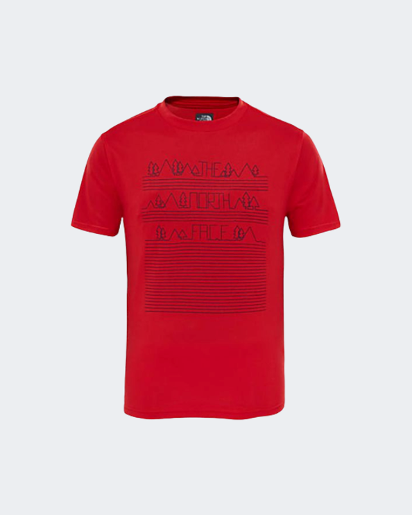 The North Face Reaxion Boys Lifestyle T-Shirt Red