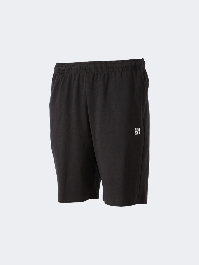 Erke Knitted Men Lifestyle Short Black