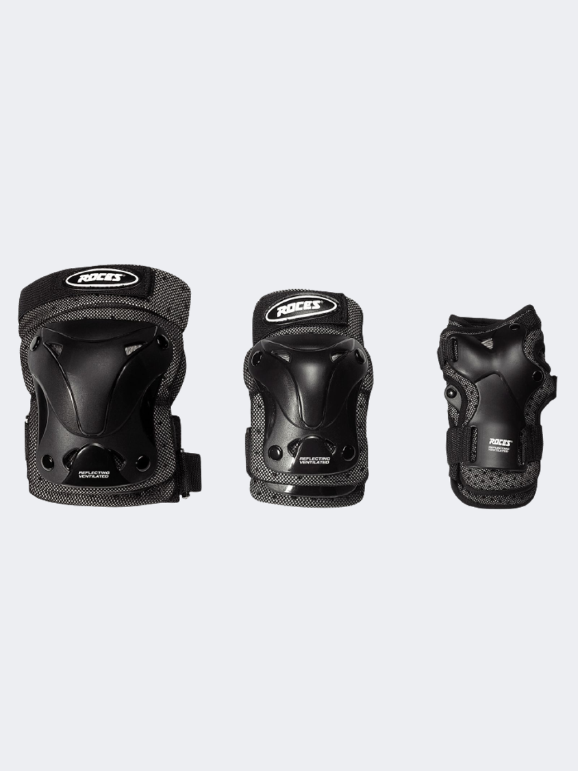 Roces Standard 3 Pack Unisex In Line Sk Protection Black – Mike Sport Iraq