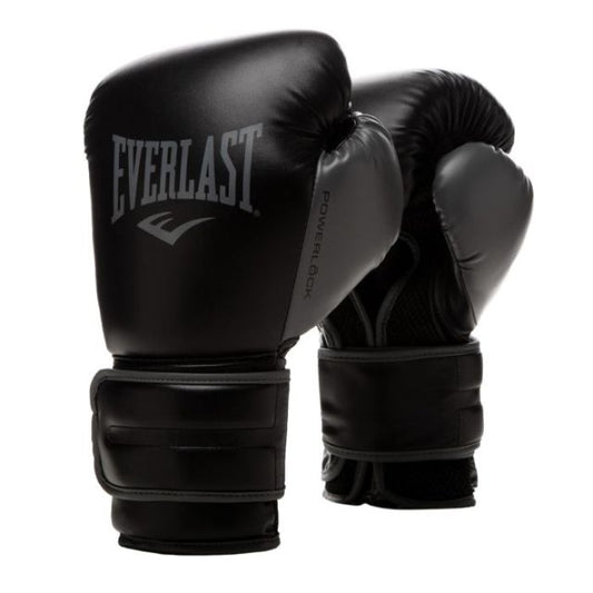 Everlast Powerlock 2R Unisex Boxing Gloves Black/Grey