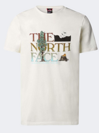تيشيرت لايف ستايل رجالي The North Face Seasonal Gt أبيض جاردينيا