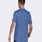 Adidas Aeroready Designed 2 Move Sport Stretch Men Training T-Shirt Royal Blue
