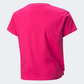 Puma Essentials+ Logo Knotted Girls Lifestyle T-Shirt Pink