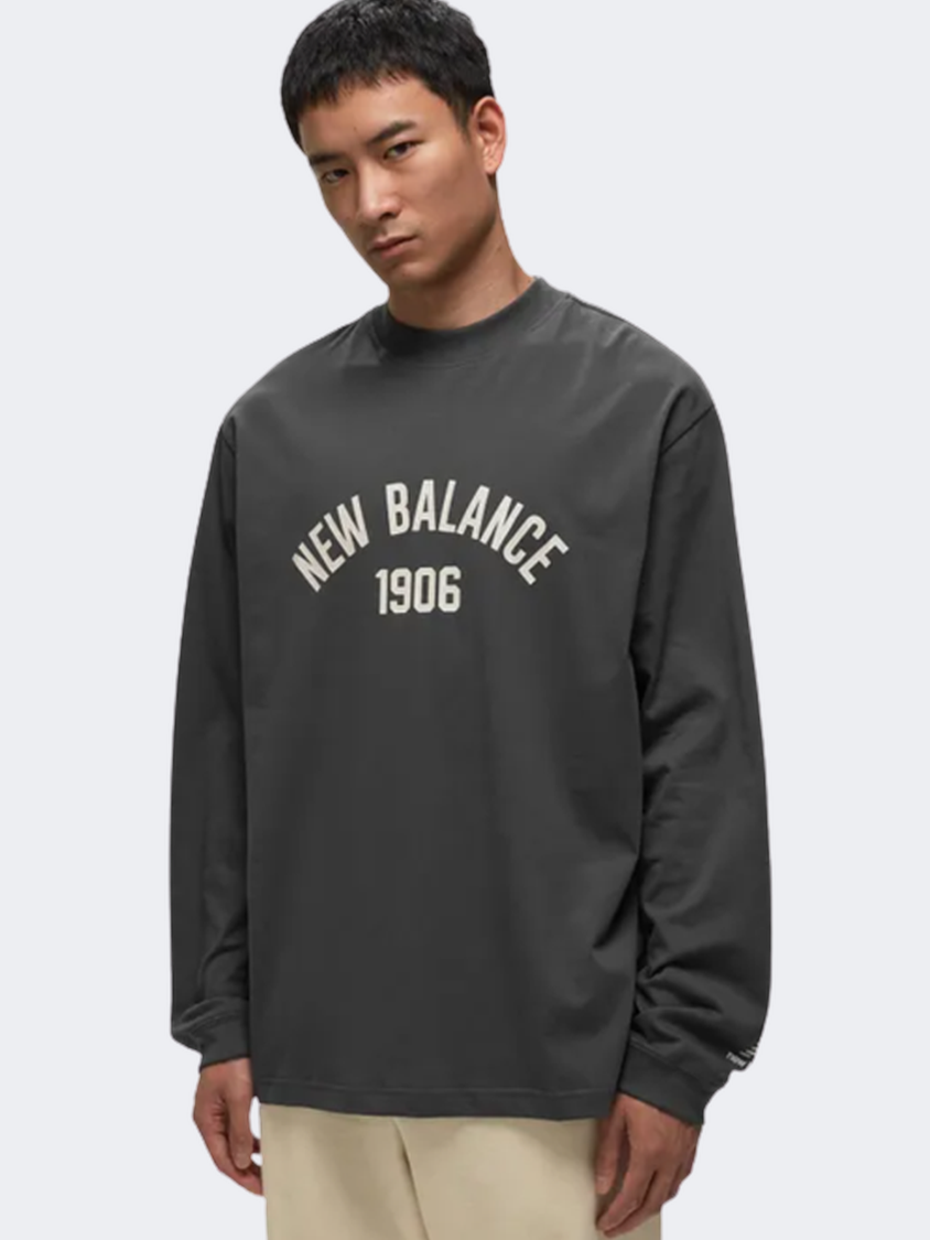 New Balance Essential Varsity Men Lifestyle Long Sleeve Black