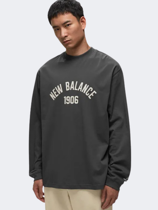 New Balance Essential Varsity Men Lifestyle Long Sleeve Black