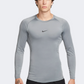 Nike Pro Men Training Training Long Sleeve Smoke Grey/Black