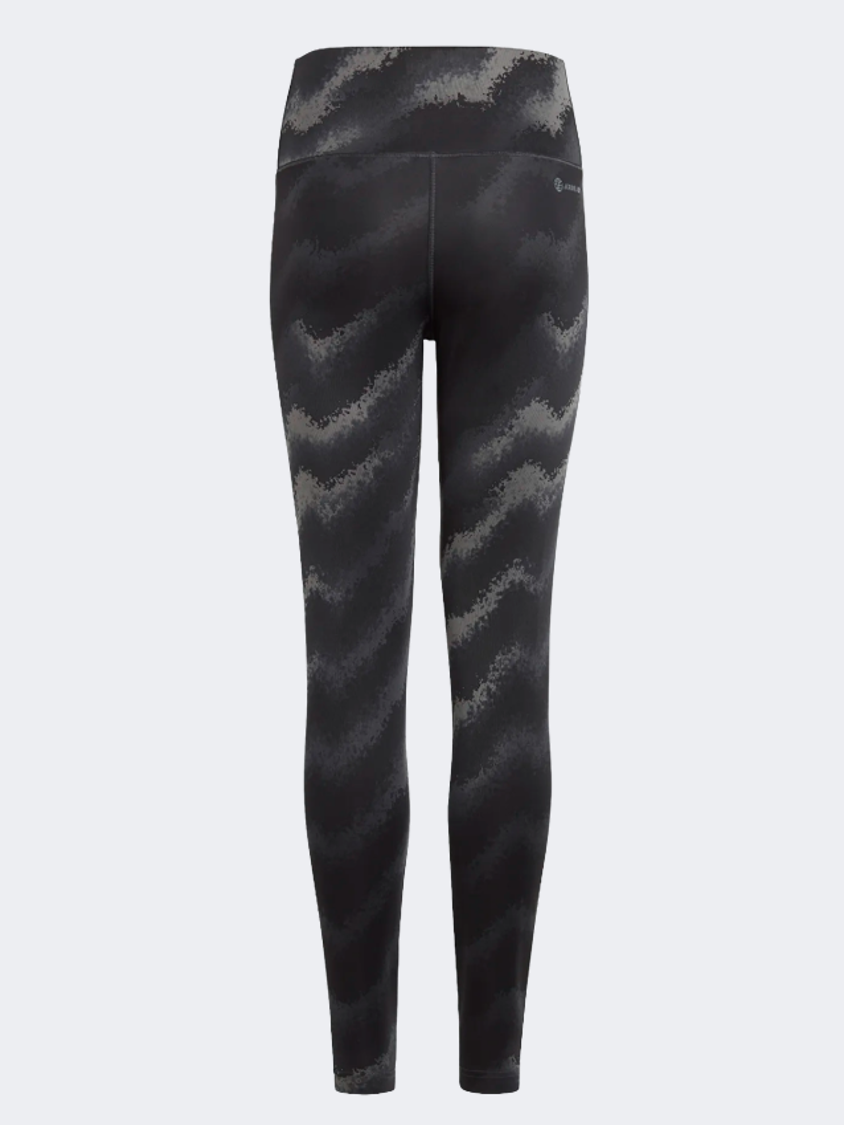 Adidas Dance Aeroready High-Waisted Printed Women Sportswear Tight Grey/Black
