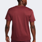 Nike Dri Fit Miler Men Running T-Shirt Night Maroon/Cedar