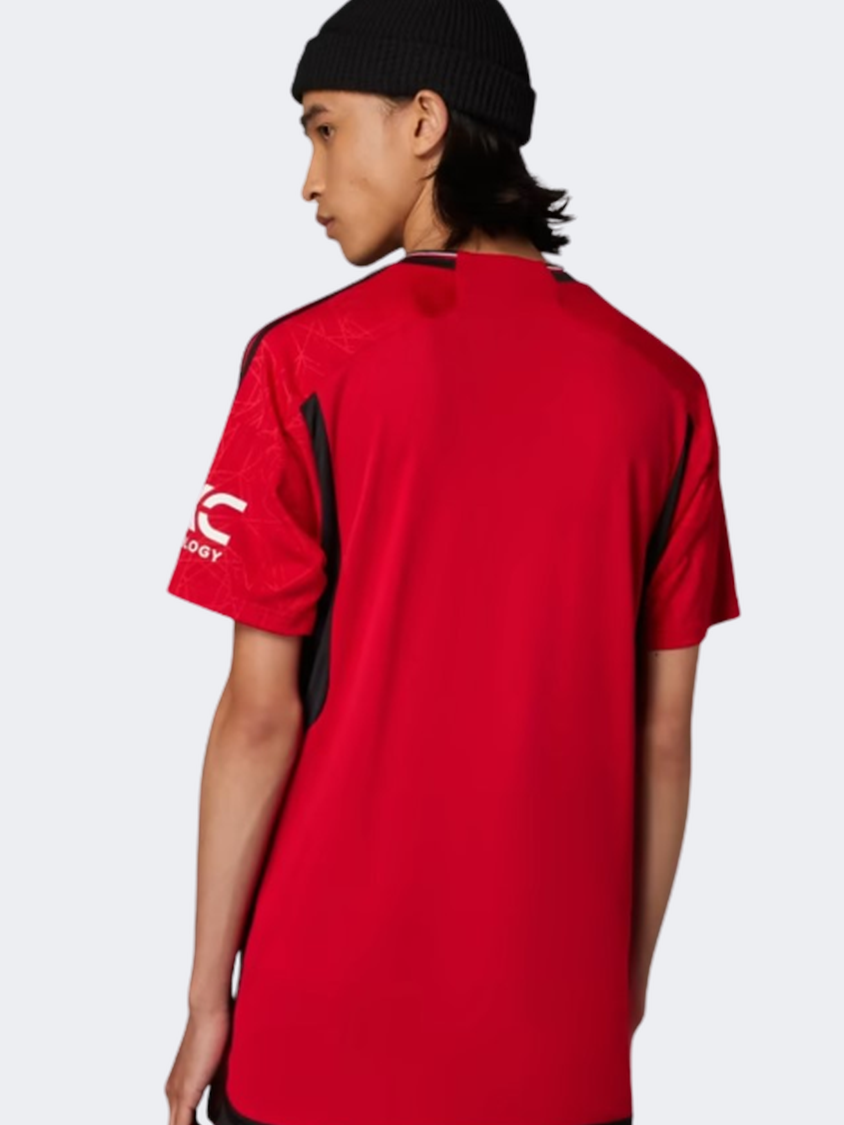 Adidas Mufc Home Men Football T-Shirt Collegiate Red