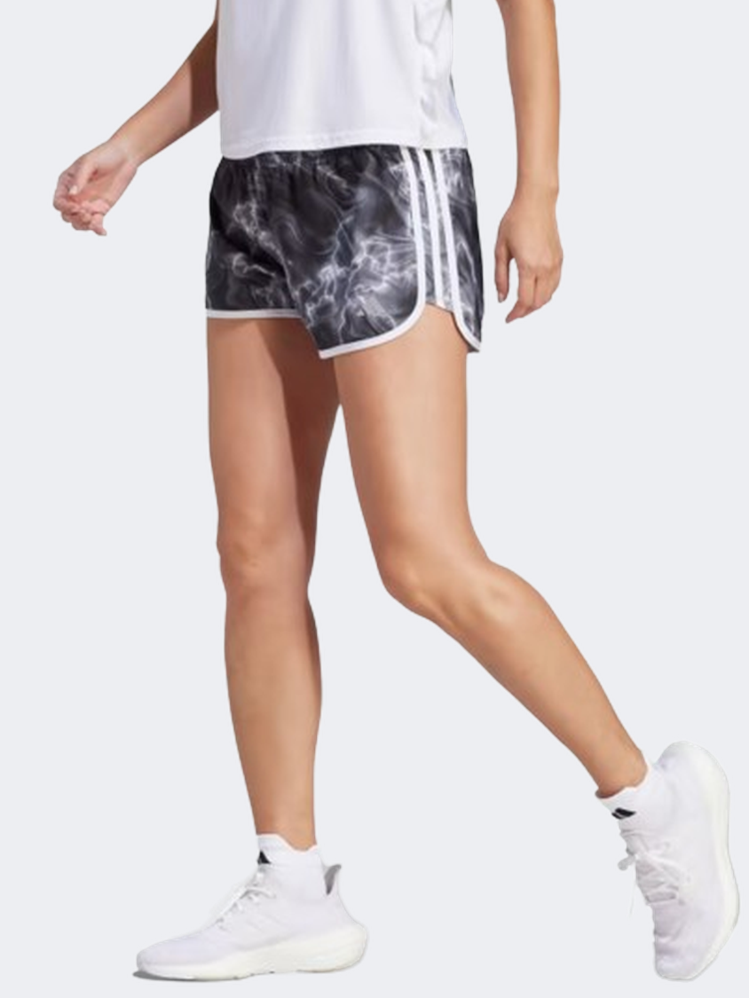 Adidas Marathon 20 Women Running Short White/Black/Grey