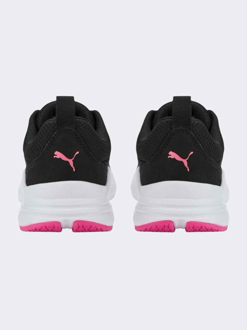 Puma Wired Run  Gs-Girls Lifestyle Shoes Black/Pink