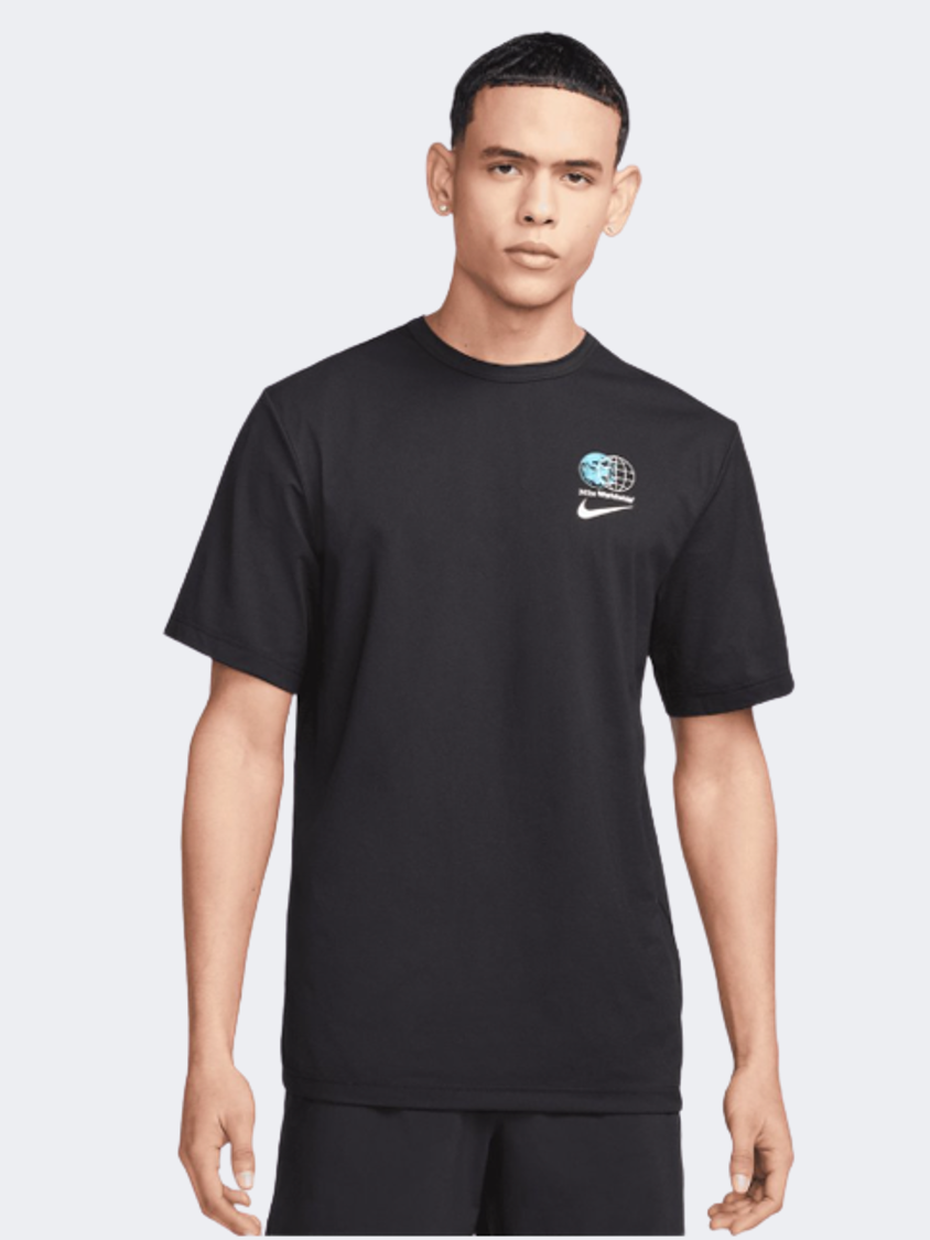 Nike Dri-Fit Uv Hyverse Men Training T-Shirt White/Black