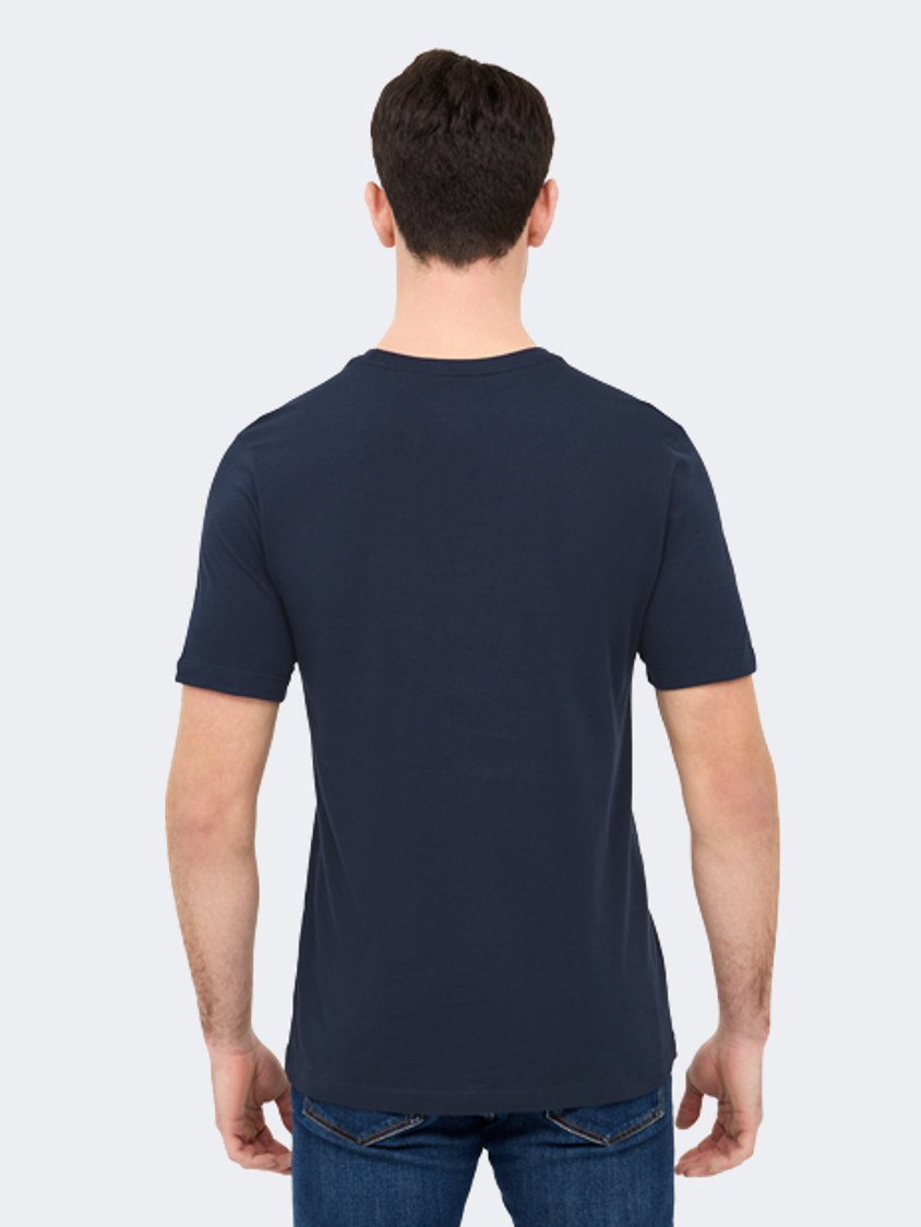 Nike Crest Navy Bar&#231;a Men Football T-Shirt Navy