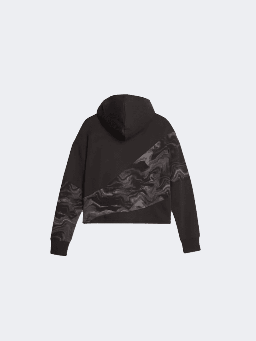 Puma Power Cat Marbleized Women Lifestyle Hoody Black