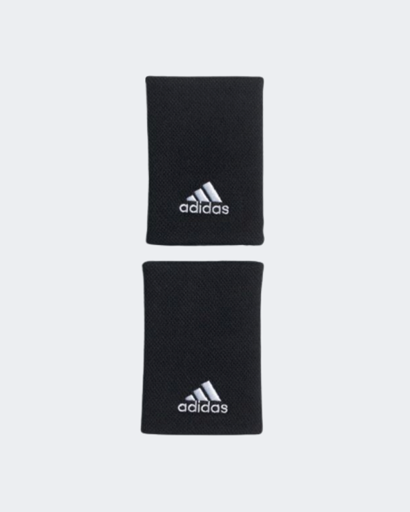 Adidas Tennis Wrist Large Unisex Tennis Band Black/White Hd7321