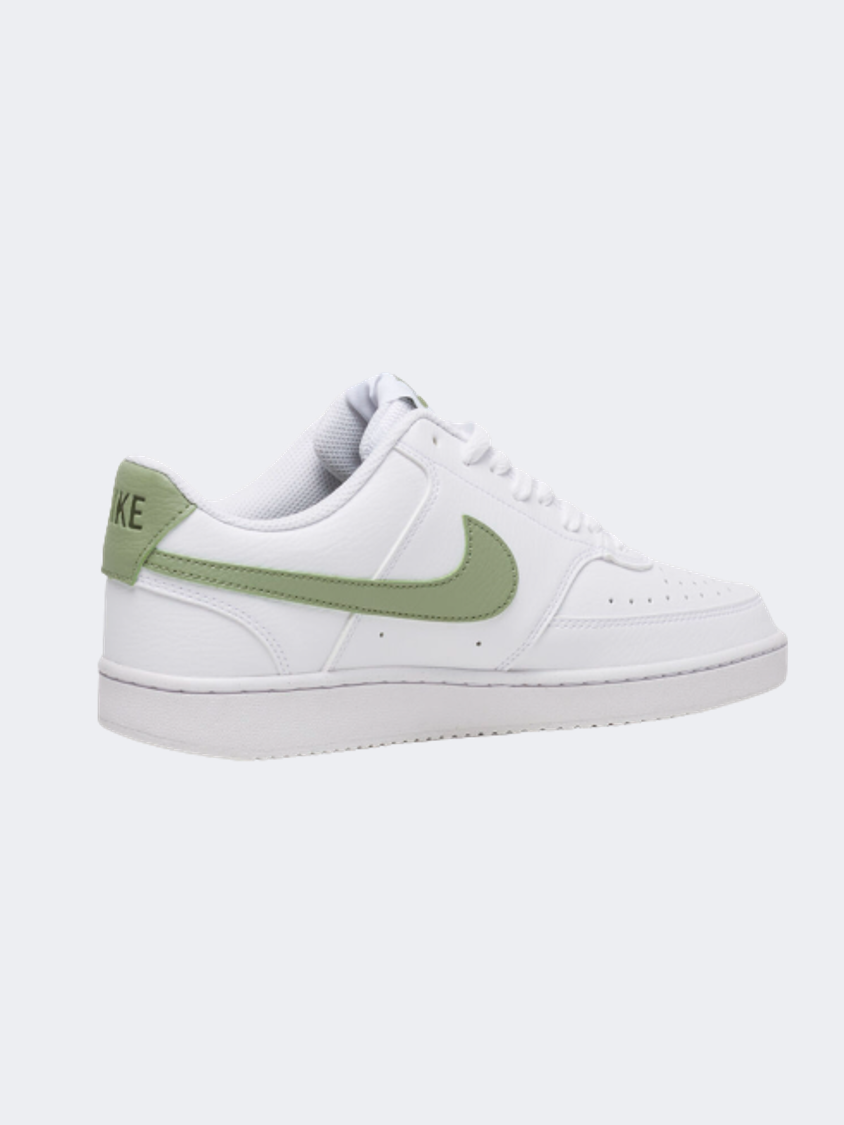 Nike Court Vision Low  Men Lifestyle Shoes White/Oil Green