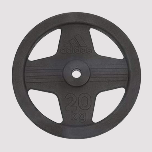 Adidas Accessories Weight 20 Kg, 25 Mm Body-Building Plate Black