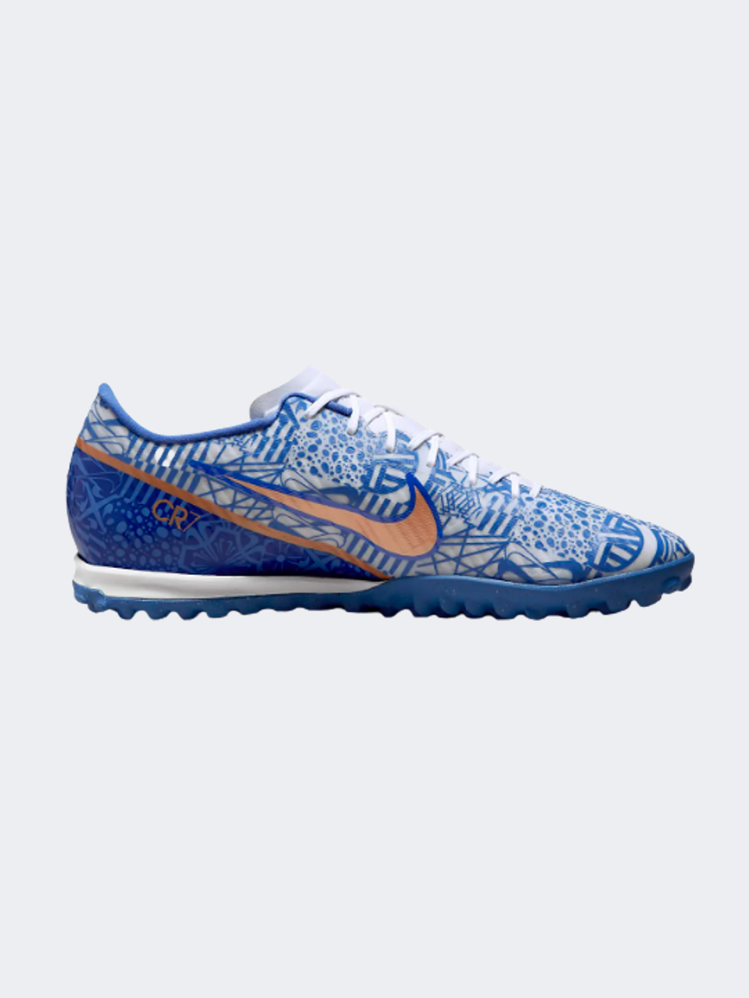 Nike Cr7 Mercurial Zoom Vapor 15 Men Football Shoes White/Blue