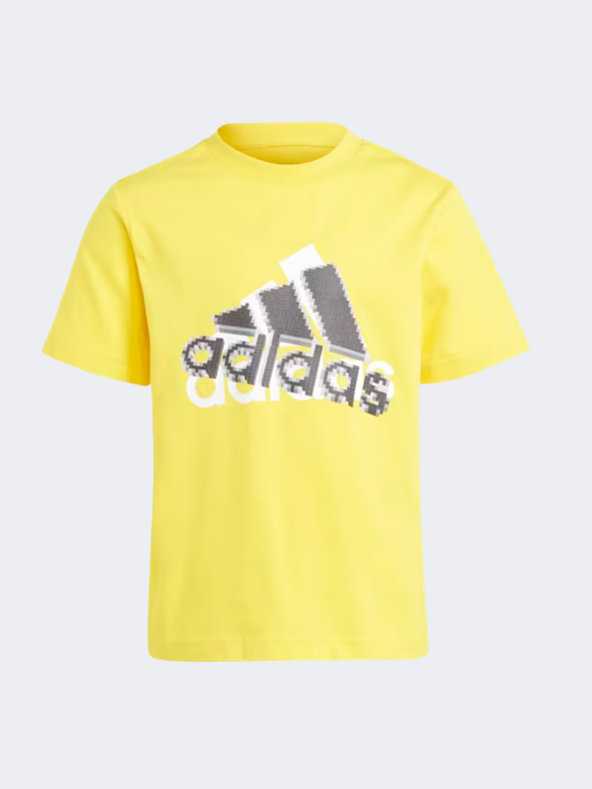 Adidas X Classic Lego&#174; Graphic Kids-Boys Sportswear T-Shirt Yellow