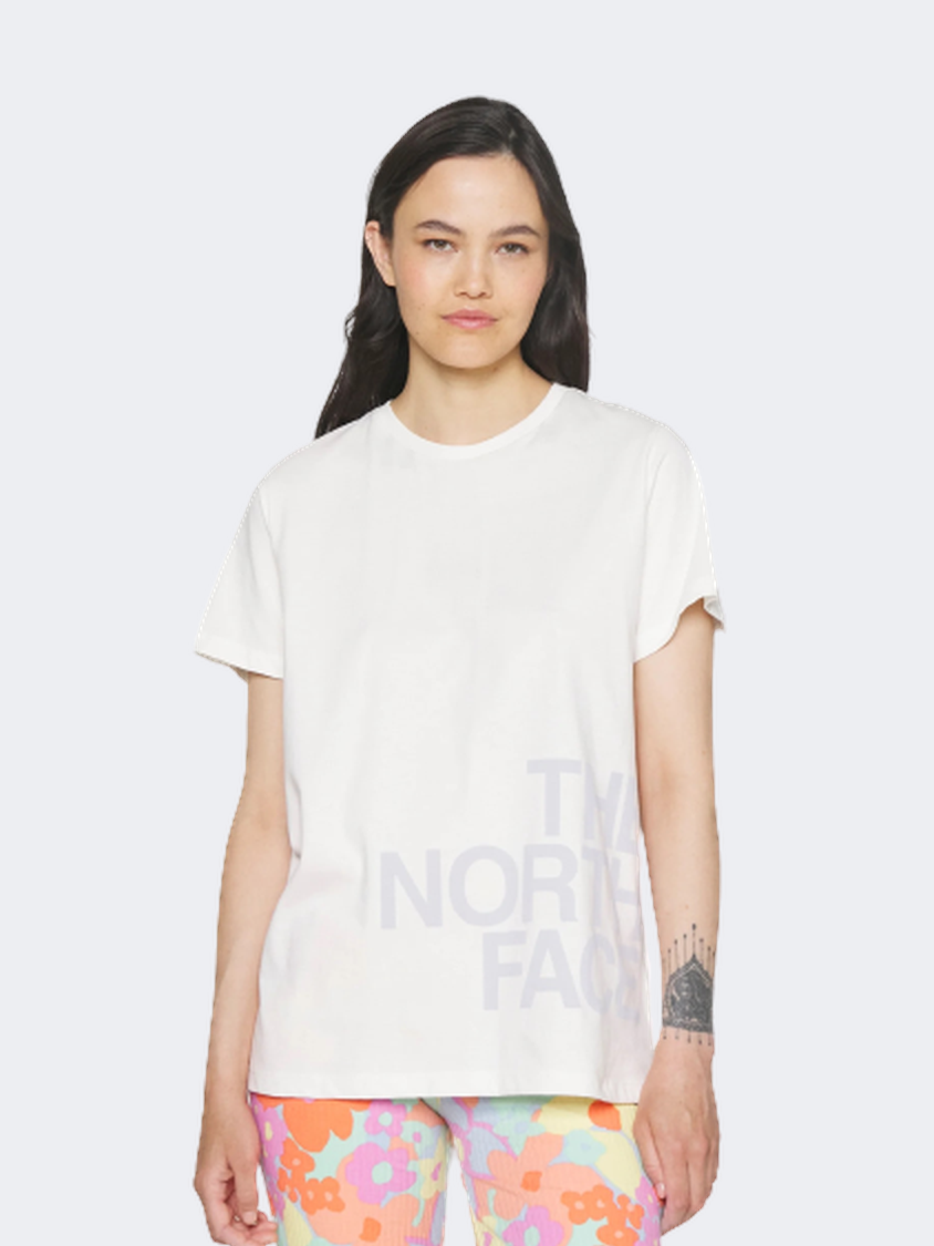 The North Face Blown Up Logo Women Lifestyle T-Shirt Gardenia White/Dusty