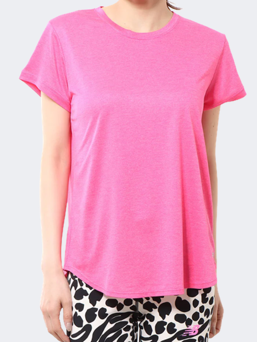 New Balance Core Women Performance T-Shirt Burdock Heather