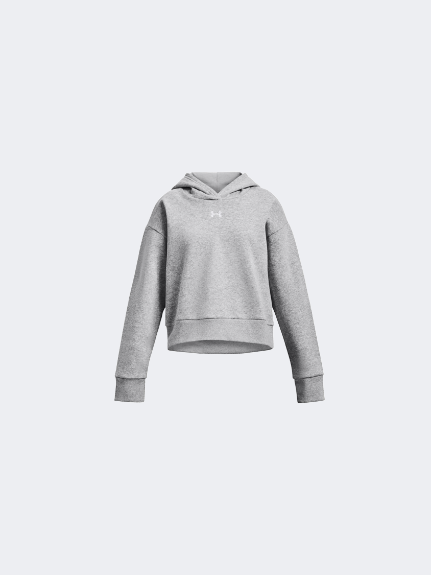 Under Armour Rival Girls Training Hoody Mod Grey/White